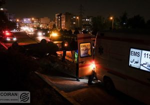 چهار کشته در تصادف‌های شبانه پایتخت/یک پاکبان شهرداری درلیست فوتی ها