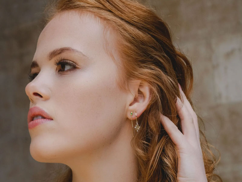 گوشواره طلا ظریف