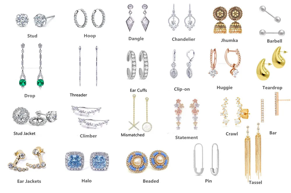 انواع مدل های گوشواره